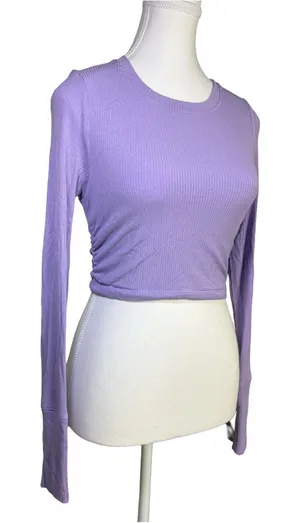 OFFLINE By Aerie Thumbs Up Long Sleeve Ruched T-Shirt thumbnail 1