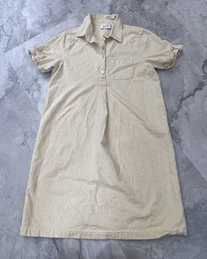 Christopher & Banks Yellow‎ Sleeveless Linen Blend Dress Women's Size Medium M thumbnail 1