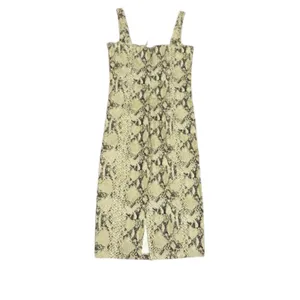 NWT Capulet Lola Bustier‎ Denim Dress Python Snakeskin Print Mob Wife Size Small thumbnail 6