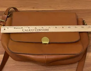 Madewell L4913 Brown Leather The Abroad Shoulder Bag thumbnail 9