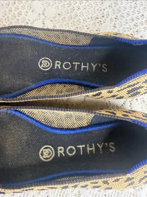 Rothy's Leopard Print Pointed Flats slip on sz 7 thumbnail 6