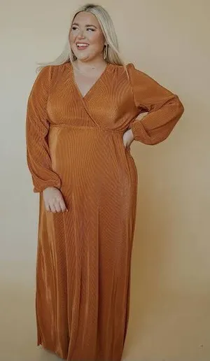 Baltic Born Venus Pleated Maxi Dress size Large thumbnail 1