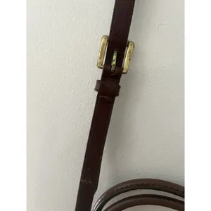 Dooney &Bourke Vintage Brown And Black All Weather Leather Sat Hel Crossbody Bag thumbnail 6