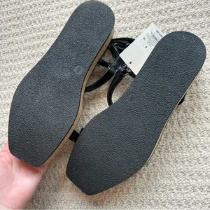 A New Day Black Nova Platform Cork Strappy Sandals Size 8 thumbnail 9