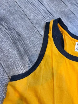 PINK Victoria's Secret Women's Large Yellow Tank Top Muscle Top Sleeveless thumbnail 3