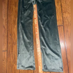 Aerie velour Green Lounge Pants bootcut pants woman’s size small thumbnail 5