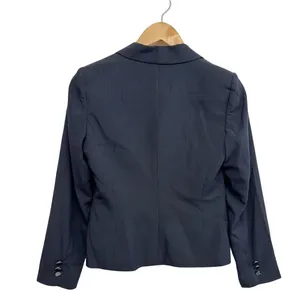 Calvin Klein Navy Blue Pinstripe Two Button Blazer Jacket Size 4P thumbnail 3
