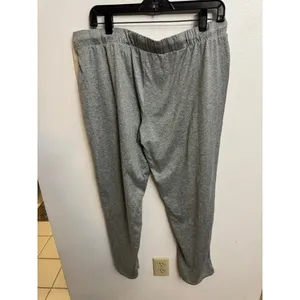 Lucky Brand Womens Heather Gray Lounge Jogger Pants Elastic Waist Pockets LG (E) thumbnail 2