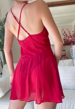 Vintage Cacique Red Slip thumbnail 2
