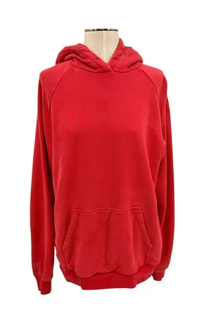 Ninety‎ Percent Organic Cotton Pullover Hoodie Red Relaxed Size Large thumbnail 1