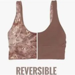 Lululemon align reversible yoga bra metallic shimmery and brown women’s size 8‎ thumbnail 2