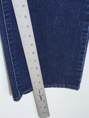 Levi's Womens 512 Perfectly Slimming Dark Wash Straight Leg Jeans Size 12 thumbnail 8