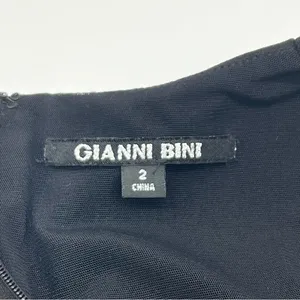 Gianni Bini Black and Cream Asymmetrical Dress thumbnail 7