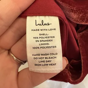 Lulus‎ Size Small Happy Ours Berry Red Velvet Ruched Bodycon Mini Dress NWT thumbnail 5