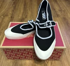 VANS off the wall Mary Jane black buckle shoes sneakers women’s 7 new thumbnail 1
