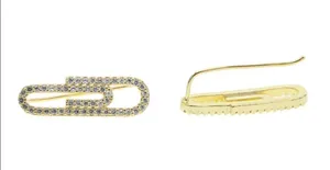 Gold filled paper clip earrings thumbnail 3
