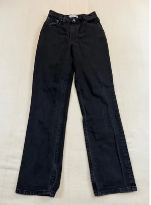 Abercrombie & Fitch | The 90s Straight Jeans Black‎ | Women's 26/2R Curve Love thumbnail 1