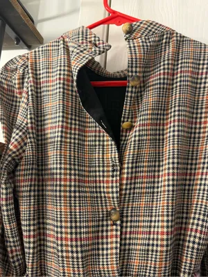 Zara Plaid Belted Dress in Neutral Tones thumbnail 5