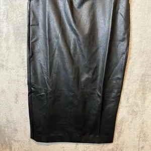 Spanx Leather Like Sleeveless Sheath Dress‎ Luxe Black 20392R Size Small thumbnail 3