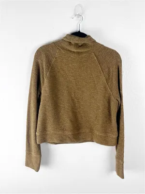 OFFLINE BY AERIE Drawstring Funnel Neck Kangaroo Pocket Cropped Pullover Small thumbnail 2