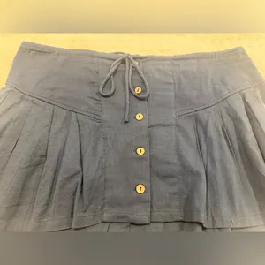 NWT Free People Summer Swooning Mini Skirt in Dark Denim size Medium thumbnail 12