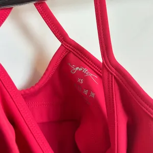 Nordstrom X BY GOTTEX Cropped Cami Tank in Hot Pink Size X-Small thumbnail 3