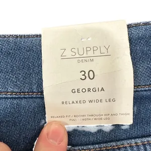 Z Supply Georgia Relaxed Leg Jeans Vintage Indigo‎ Blue Wide Leg Size 30 NEW thumbnail 11