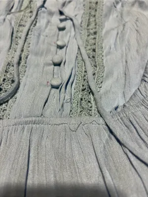 Hello Molly Light Blue Maxi Sun boho Dress medium/6 thumbnail 11