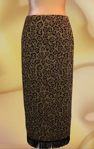 Lemme for Nina Lenard Tan and black leopard skirt thumbnail 1