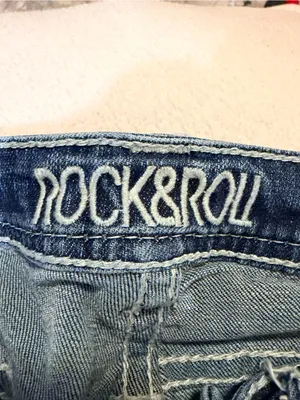 Women's Rock&Roll Low Rise Blue Bootcut Jeans thumbnail 3