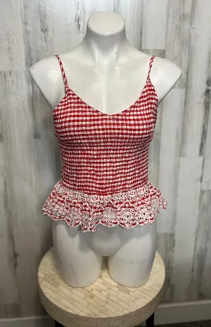 Sim & Sam Red And White Tank Top thumbnail 1