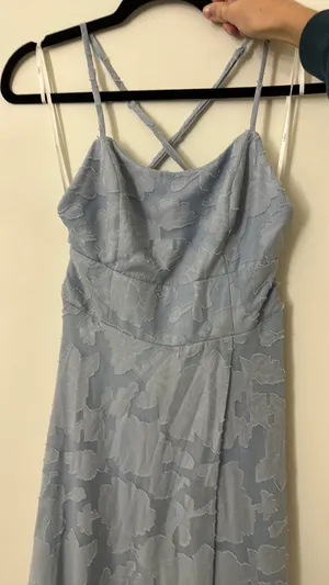 Lulus Slate Blue Maxi Formal Dress thumbnail 4