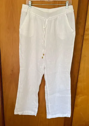 White Linen Pants thumbnail 2