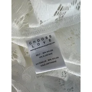 Generation Love White Floral Lace Puff Sleeve Cropped Top Size XXS thumbnail 8
