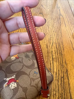 Coach Kittens in mittens Brown Signature Wristlet thumbnail 4