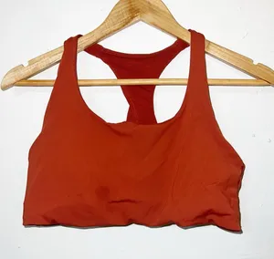 lululemon athletica Burnt Orange Racerback bra closure Sports Bra thumbnail 1