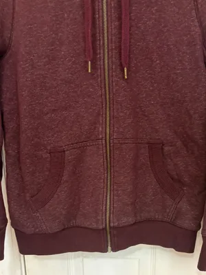 LL Bean Women’s Flannel Lined Zip Up Hooded Sweatshirt thumbnail 2
