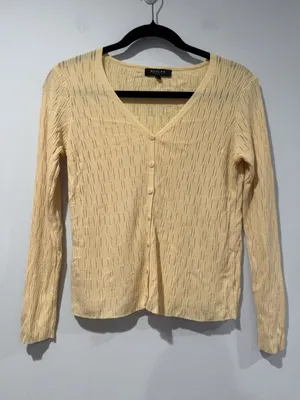Beulah Cardigan Women Medium Stretch Cottage Academia Collegiate Travel Coastal thumbnail 1