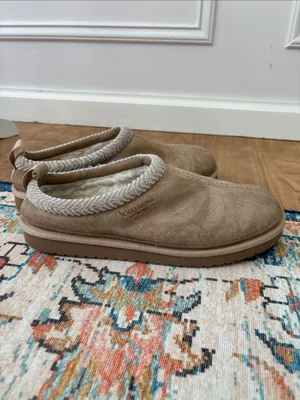 Koolaburra By UGG Burree Suede Slippers Sz 10 Cozy Comfort Loafers Neutral thumbnail 7