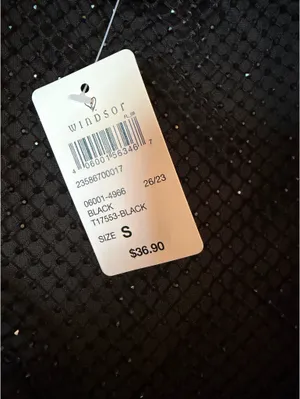 Windsor Black Gemstone Sparkle Corset Top thumbnail 4