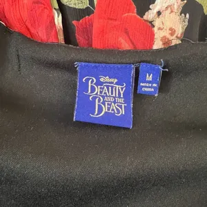 Disney beauty & the beast black red floral sleeveless maxi size medium thumbnail 8