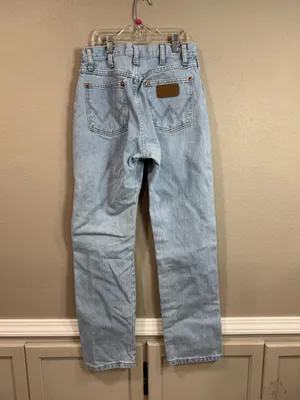 Wrangler Light Wash Slim Boot thumbnail 3