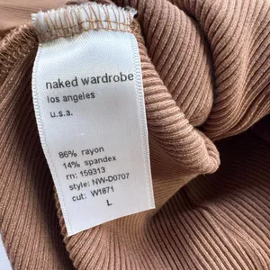 Naked Wardrobe All Snatched Up‎ Ribbed Midi Dress Brown Womens Large Sleeveless thumbnail 5