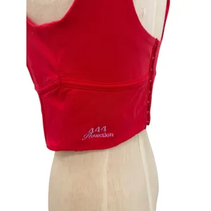 The Mayfair Group‎ Language of the Universe Corset Ember Red Graphic Top S/M thumbnail 8