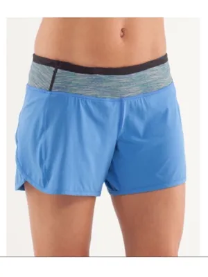 Lululemon Turbo Run shorts Porcelain Blue size 2 thumbnail 4
