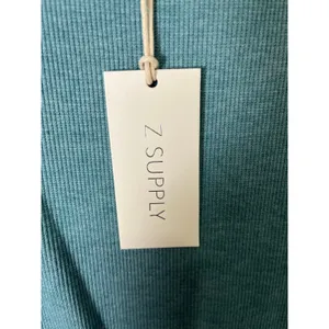 Z Supply Hayat Eco Knit Dress Teal Green Ribbed Sleeveless Midi Dress Size L New thumbnail 6