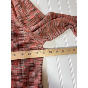Ming Wang Womens XL Space Dye Knit Maxi Dress Fall Colors Polo V-Neck Viscose thumbnail 9