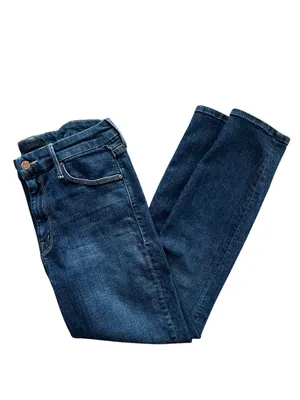 Mother Denim Women’s The Looker Switch It Up Dark Wash Crop Skinny Jeans Size 28 thumbnail 11