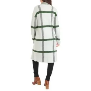 Cyrus Women’s Medium Gray ‎Open Front long Coatigan Cabincore Preppy Cottagecore thumbnail 4