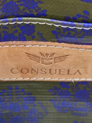 Consuela Downtown Flynn Coated Canvas Snakeskin Black Purple Crossbody Purse thumbnail 8